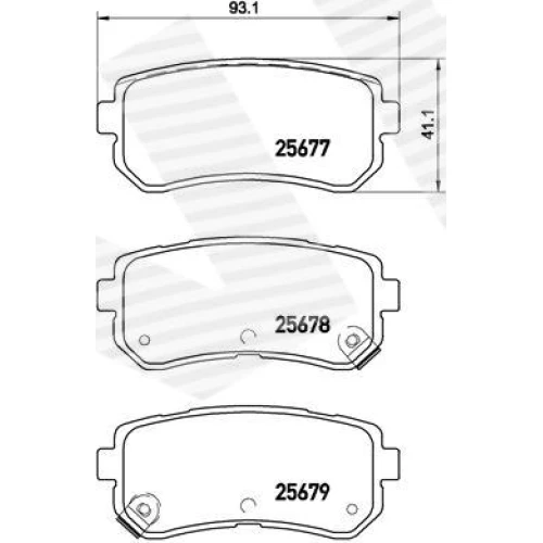 BRAKE PADS FOR DISC BRAKES - 0