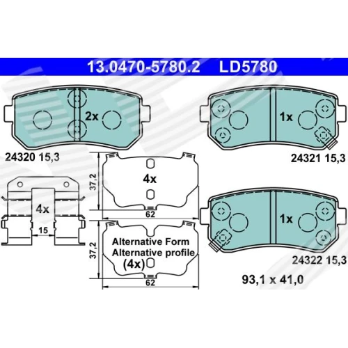 BRAKE PADS FOR DISC BRAKES - 0