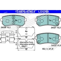 Brake pads for disc brakes