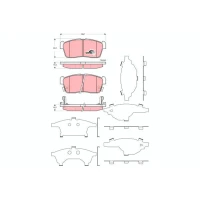 Brake pads for disc brakes