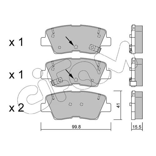 BRAKE PADS FOR DISC BRAKES - 0