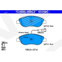 Brake pads for disc brakes