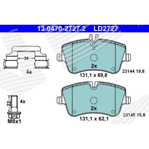 BRAKE PADS FOR DISC BRAKES - 0