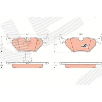 Brake pads for disc brakes