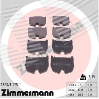 Brake pads for disc brakes