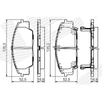 Brake pads for disc brakes