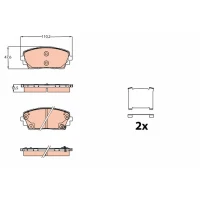 Brake pads for disc brakes