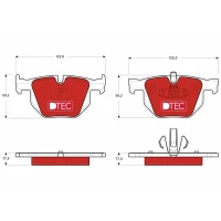 Brake pads for disc brakes