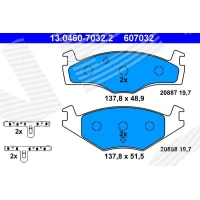 Brake pads for disc brakes