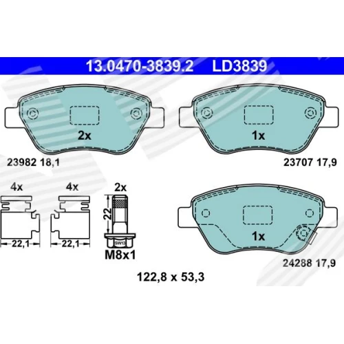 BRAKE PADS FOR DISC BRAKES - 0