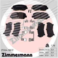 Brake pads for disc brakes