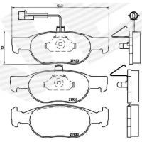 Brake pads for disc brakes