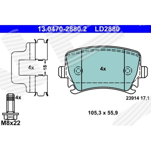 BRAKE PADS FOR DISC BRAKES - 0