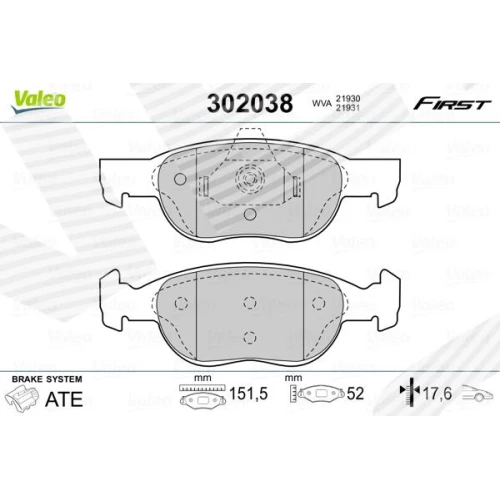 BRAKE PADS FOR DISC BRAKES - 0