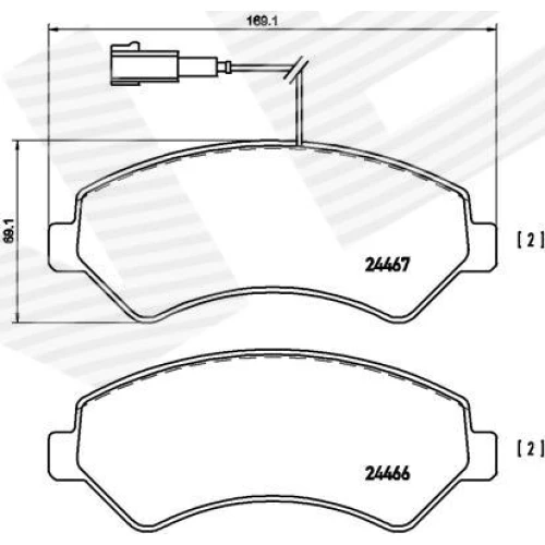 BRAKE PADS FOR DISC BRAKES - 0