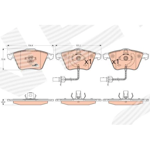 BRAKE PADS FOR DISC BRAKES - 0