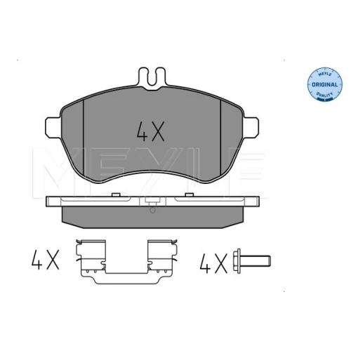 BRAKE PADS FOR DISC BRAKES - 1