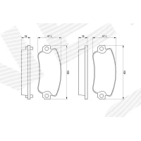 Brake pads for disc brakes