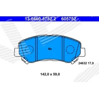 Brake pads for disc brakes