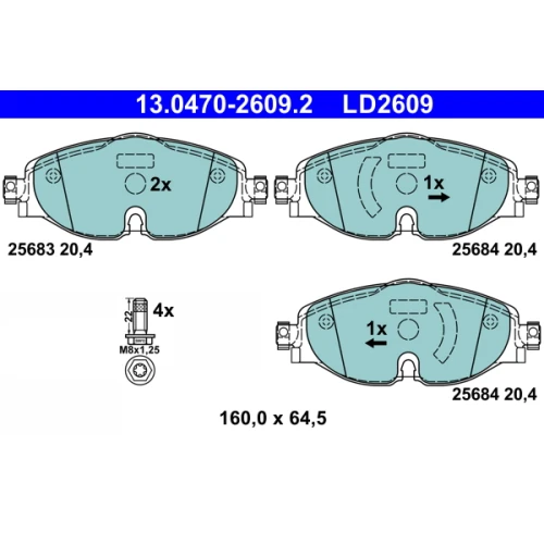 BRAKE PADS FOR DISC BRAKES - 0