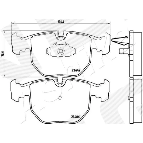 BRAKE PADS FOR DISC BRAKES - 1