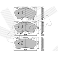 Brake pads for disc brakes