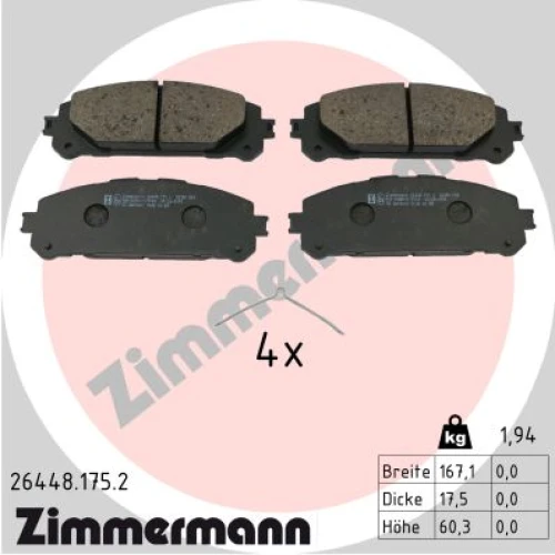 BRAKE PADS FOR DISC BRAKES - 0