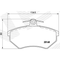 Brake pads for disc brakes