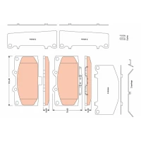 Brake pads for disc brakes