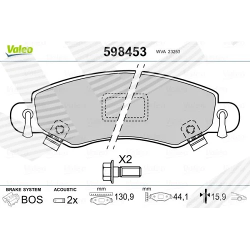 BRAKE PADS FOR DISC BRAKES - 0