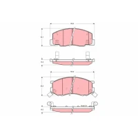 Brake pads for disc brakes