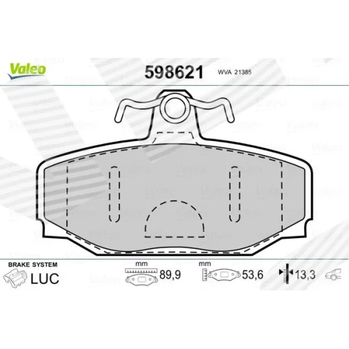 BRAKE PADS FOR DISC BRAKES - 0