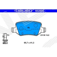 Brake pads for disc brakes