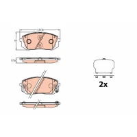 Brake pads for disc brakes