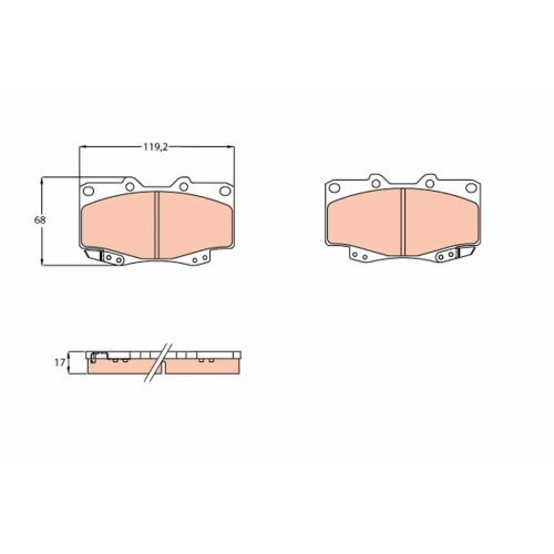 BRAKE PADS FOR DISC BRAKES - 0