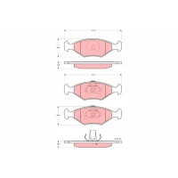 Brake pads for disc brakes