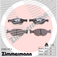 Brake pads for disc brakes