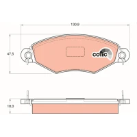 Brake pads for disc brakes