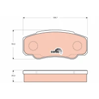 Brake pads for disc brakes