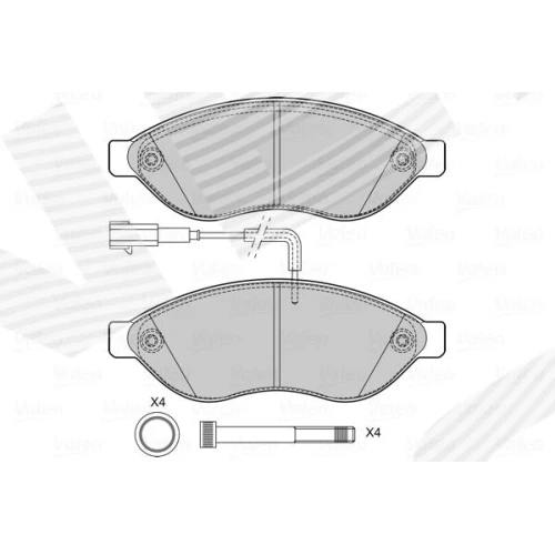 BRAKE PADS FOR DISC BRAKES - 0