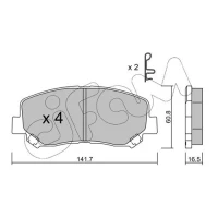 Brake pads for disc brakes