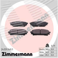 Brake pads for disc brakes