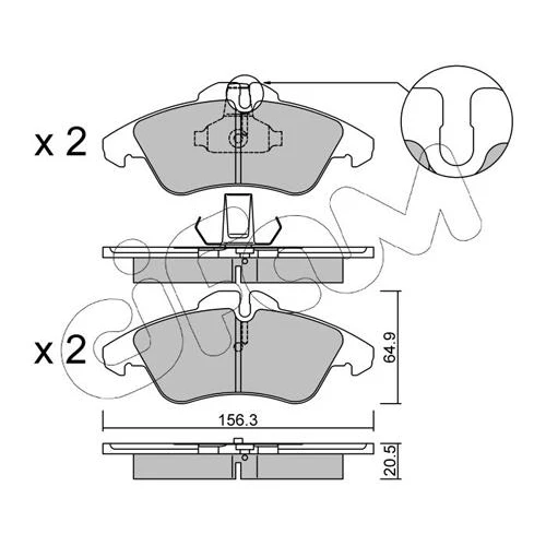 BRAKE PADS FOR DISC BRAKES - 0