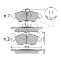 Brake pads for disc brakes