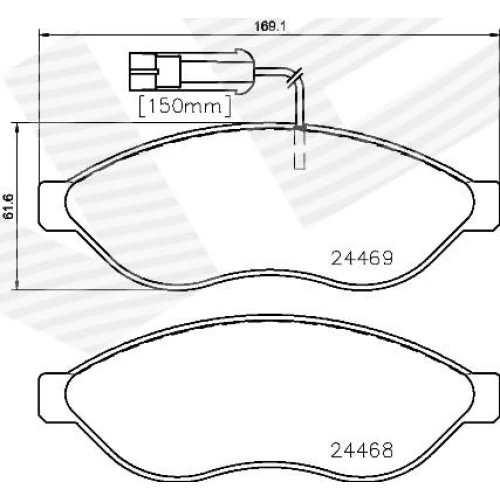 BRAKE PADS FOR DISC BRAKES - 0