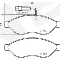 Brake pads for disc brakes