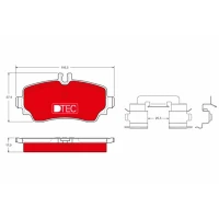 Brake pads for disc brakes