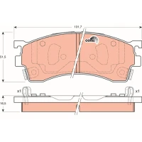 Brake pads for disc brakes