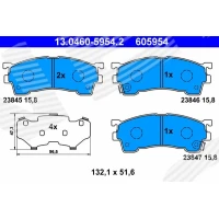 Brake pads for disc brakes