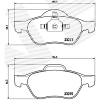 Brake pads for disc brakes